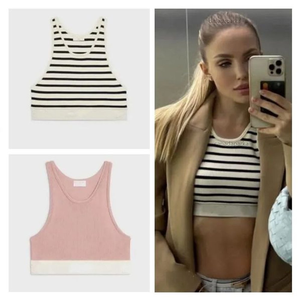 women crop tops tshirt bra tanks female cottonblend tank top