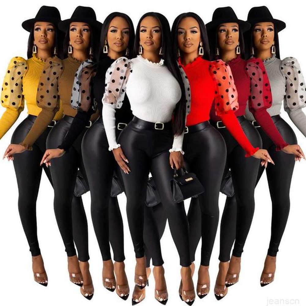 women fashion clothing pants piggy bubble sleeve top tanned