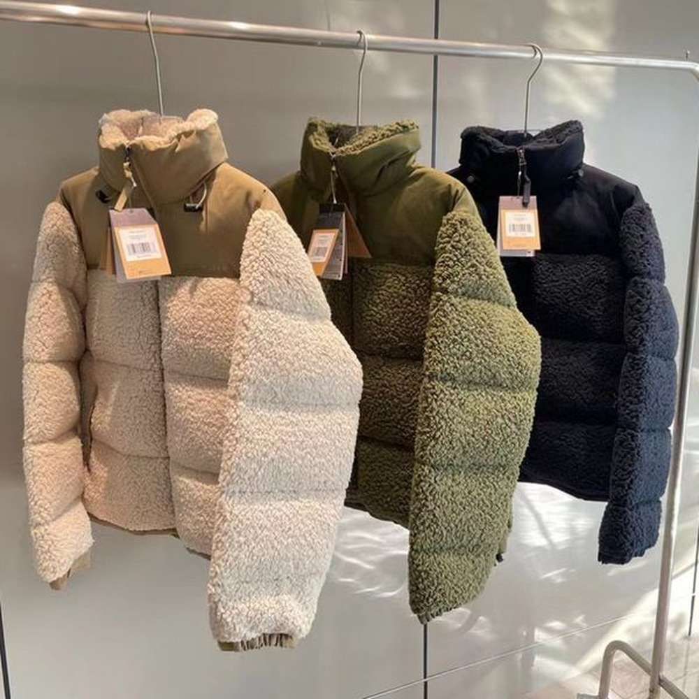 women fleece jacket man puffer jacket faux shearling outerwear coats