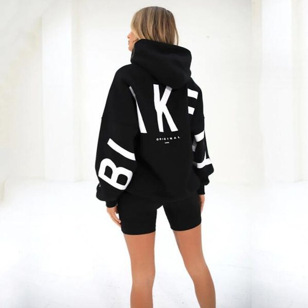 women hoodies yk girl sweatshirts casual letters print sweatshirt women