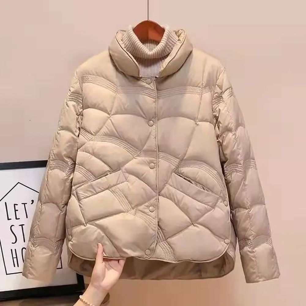 women jacket autumn winter parkas female light thin down