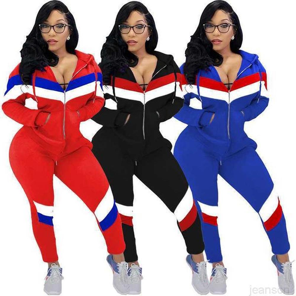 women panelled piece set fall winter clothing cardigan jacket