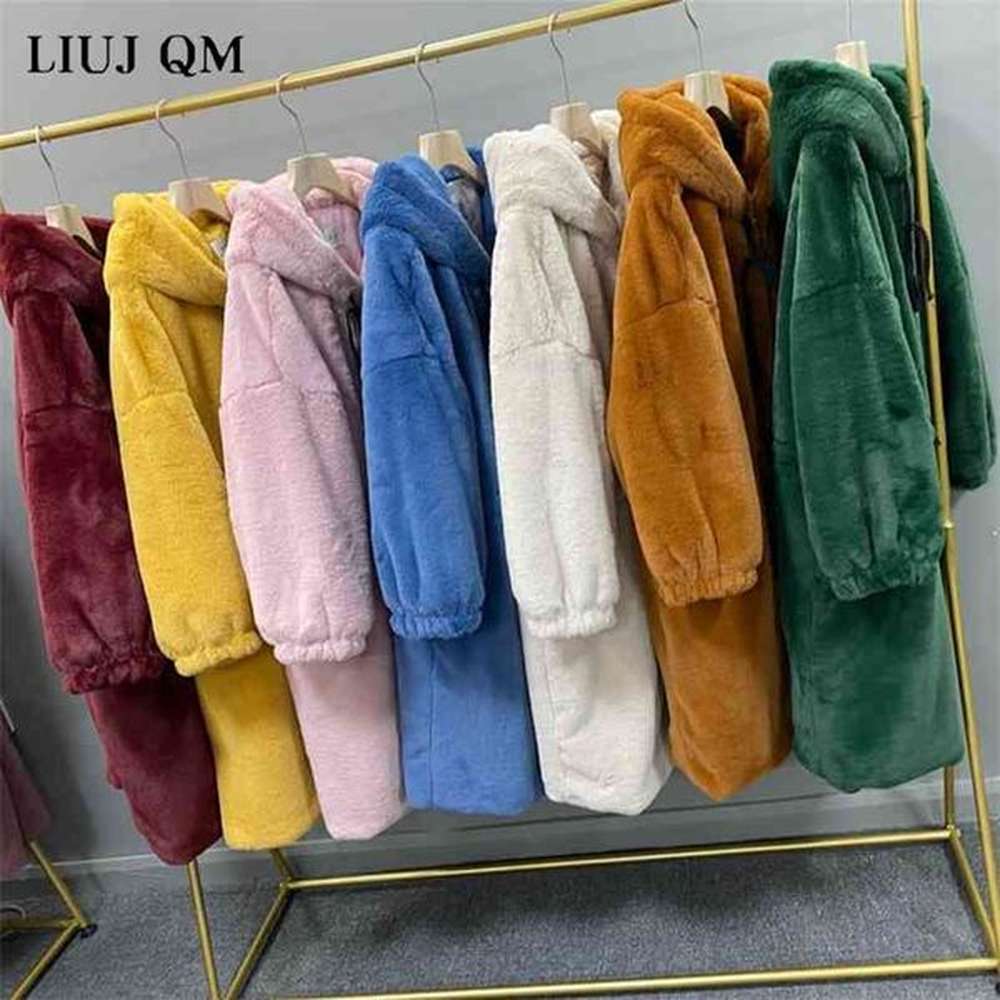 women parka winter clothes oversize faux fur coat thick warm