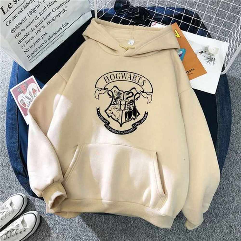women print hoodies loose female fashion hooded sweatshirts student haruku