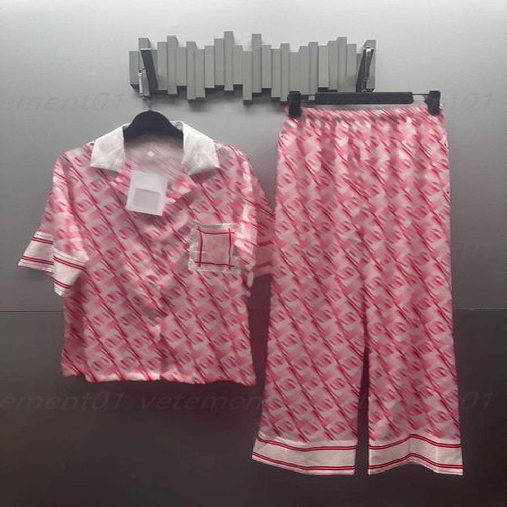 women pyjamas cardigan tee shirts pant two piece set fashion