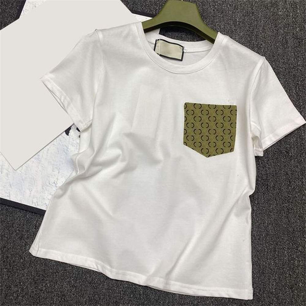 women rhinestone pocket t shirts ins fashion tanks tees women