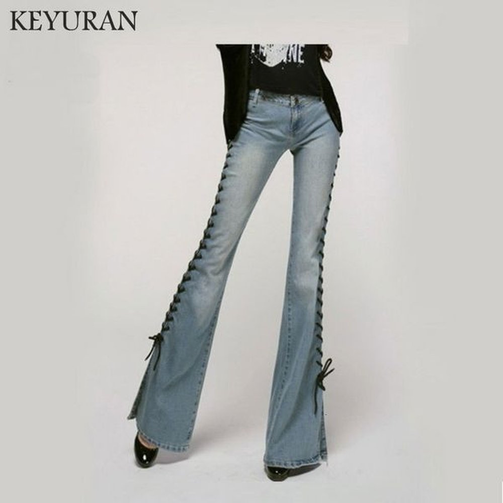 women s jeans elegant modern stretch low waist bootcut fashion
