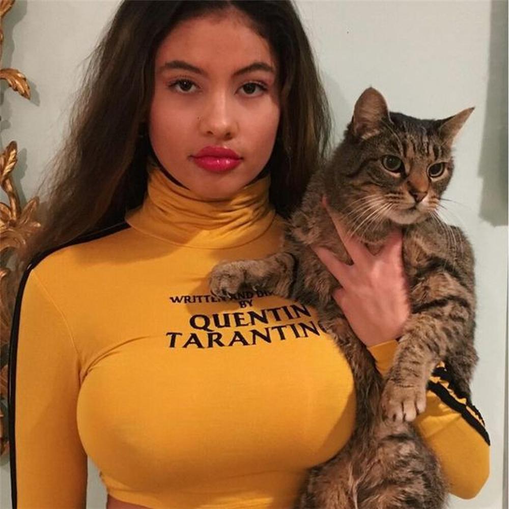 women s t shirt fashion quentin tarantino sexy crop
