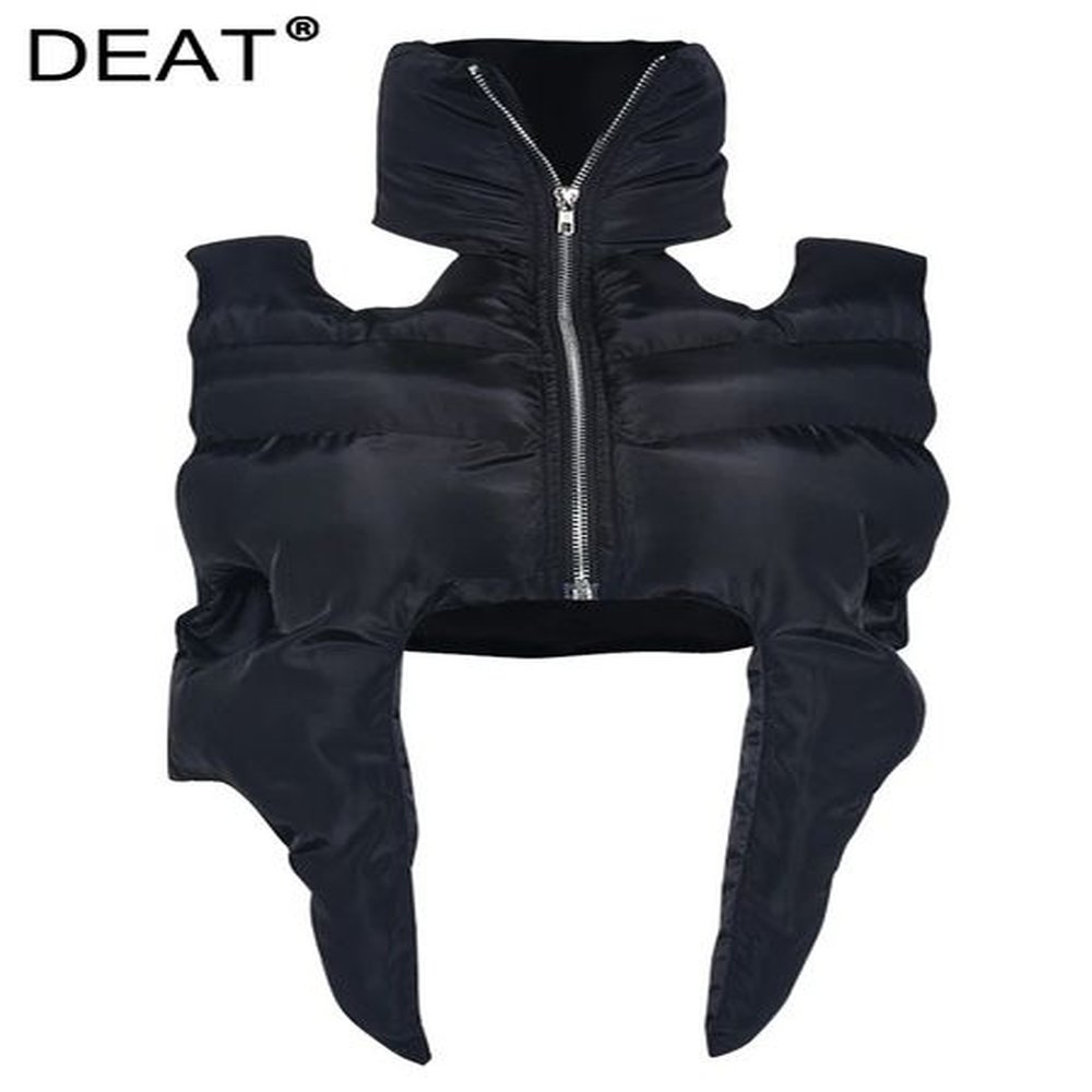women s vests deat fashion women cotton padded coat stand