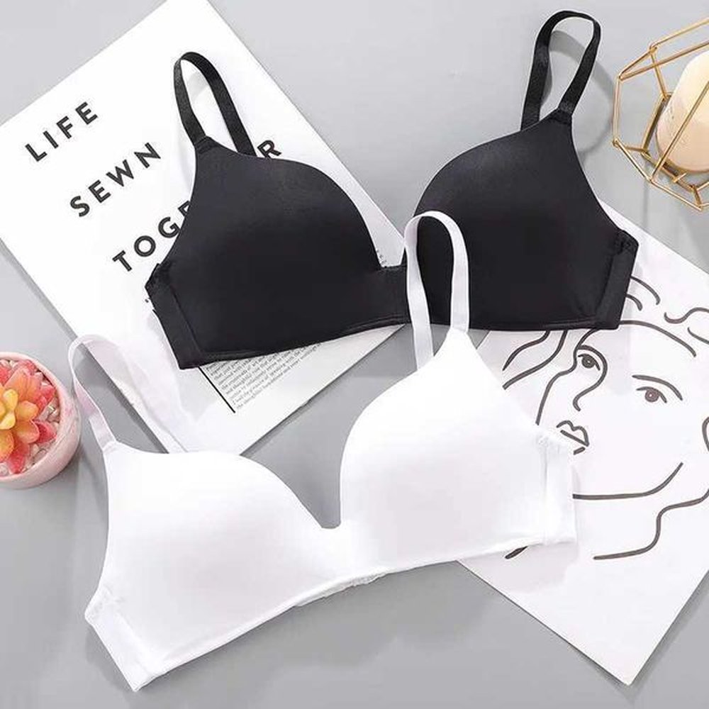 women seamless bra sexy no wire push up underwear girls