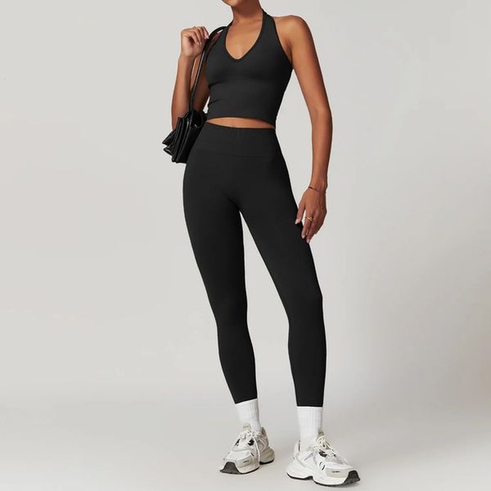 women seamless yoga set pcs gym workout clothes for female