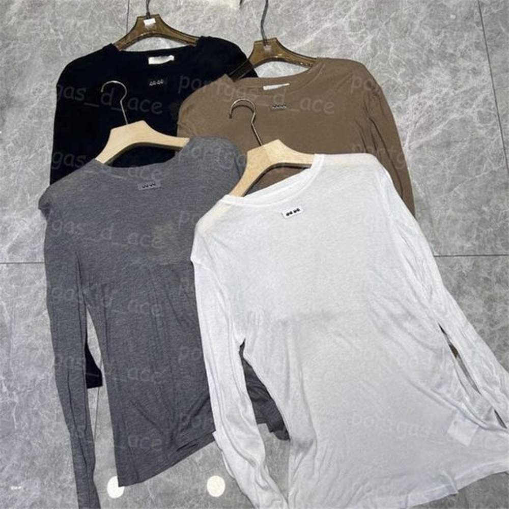 women see through t shirt long sleeve round neck base