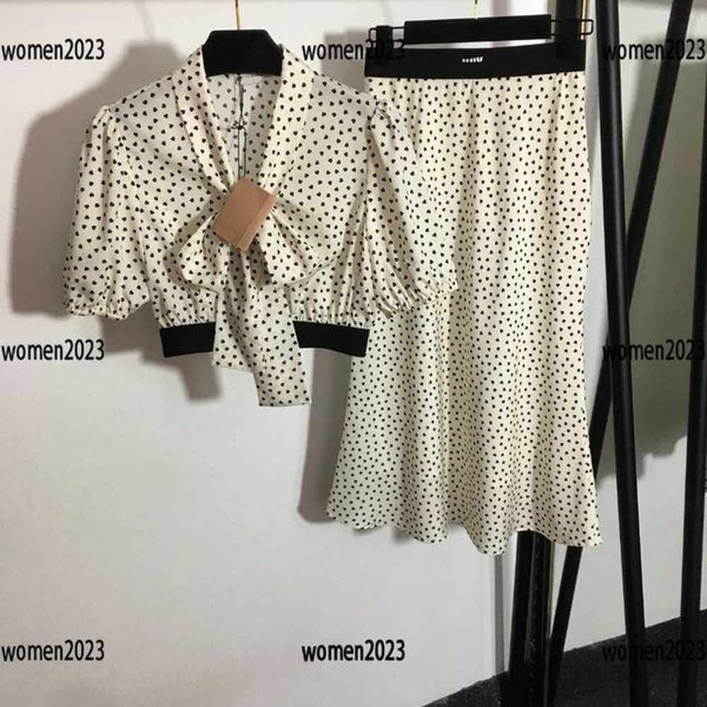 women sets ladies dress pcs summer elegant bow top and