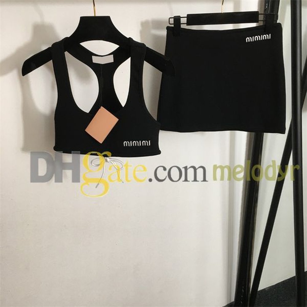 women sexy skirt set summer mini skirts embroidery letter crop