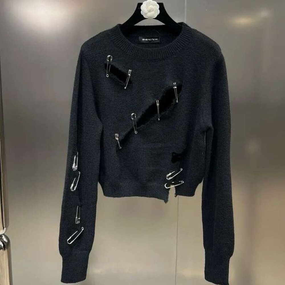 women solid color oneck long sleeve sweater female autumn and