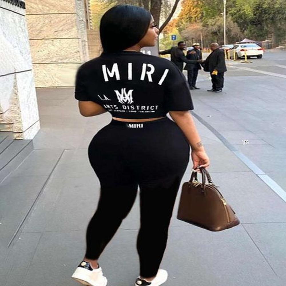 women sportwear new letter front and back printed short