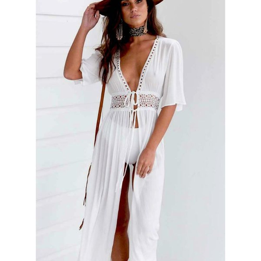 women summer bikini boho beach dress vestidos beachwear swimwear kaftan