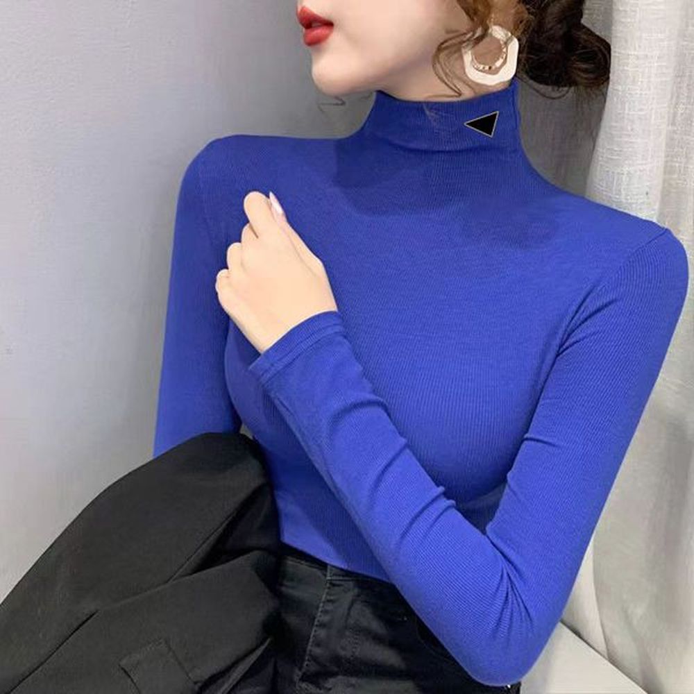 women sweater knits tees high neck jumpers turtleneck lady slim