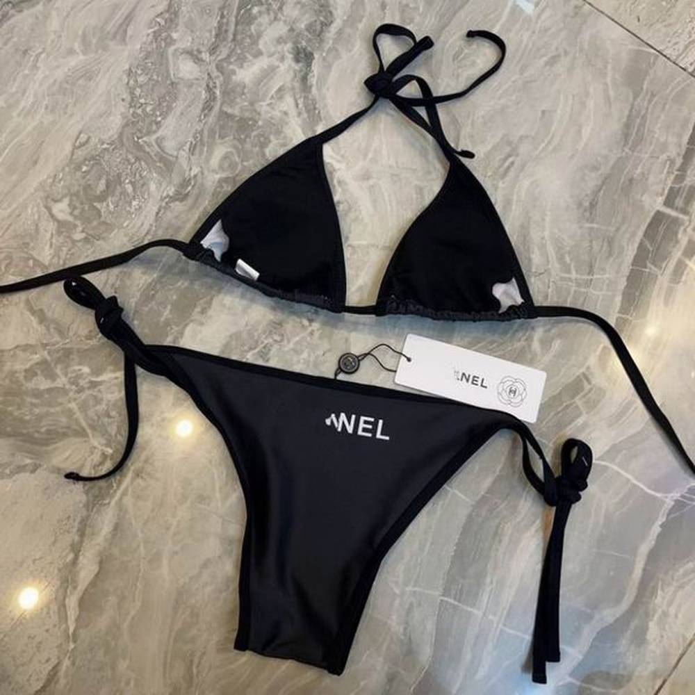 women swimwear fashion letter print bikini short set thongs bra