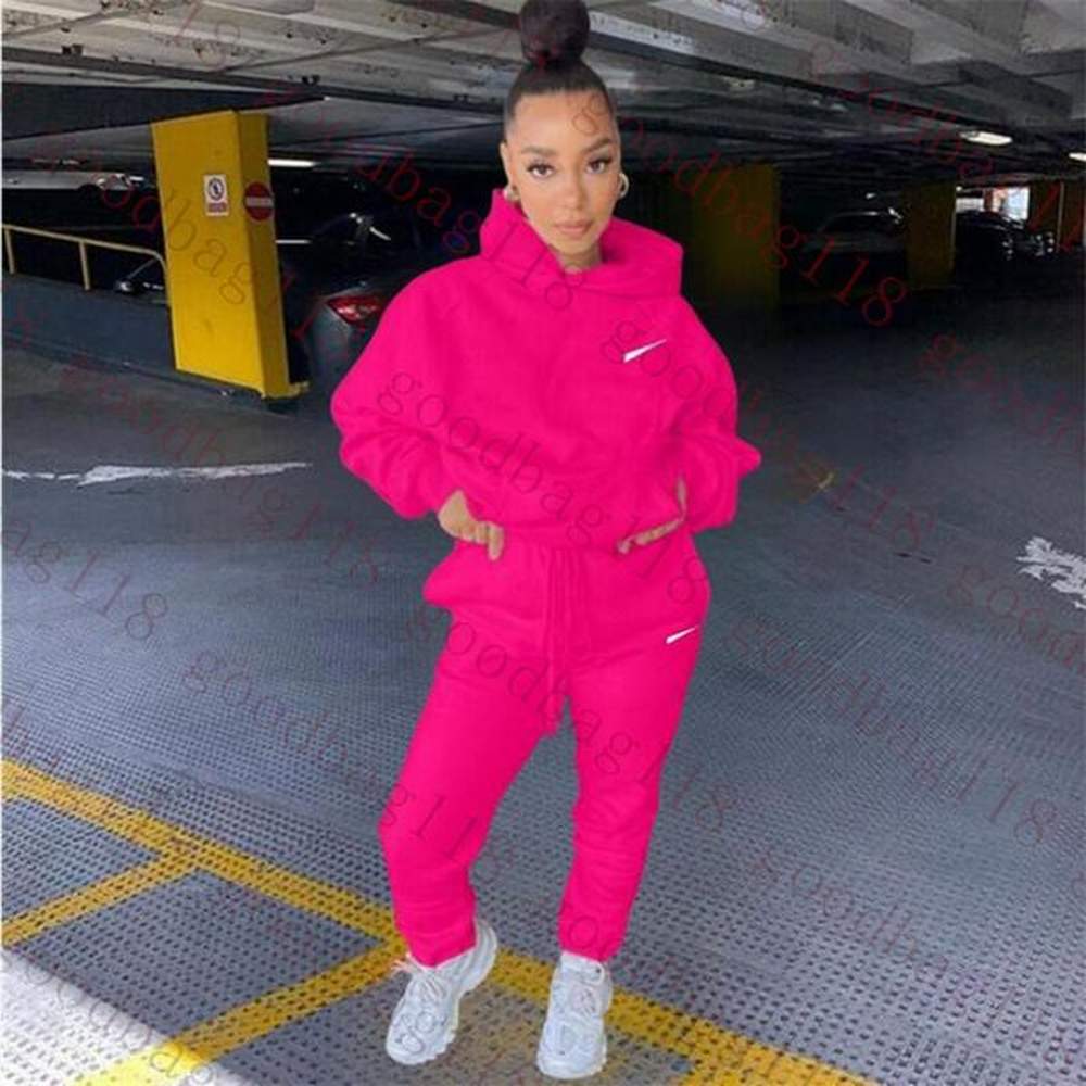women tracksuits pink two pieces sets sweatsuit autumn winter female