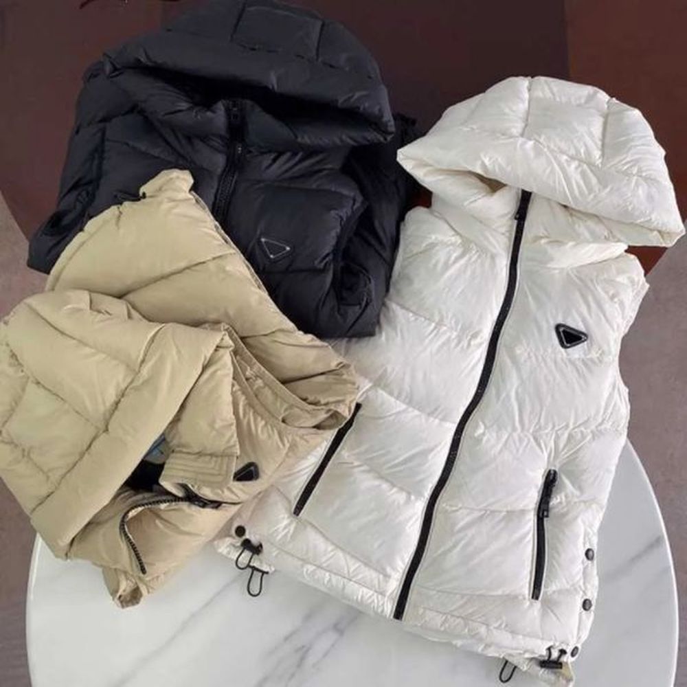 women vests jackets fashion short hooded vest long style slim
