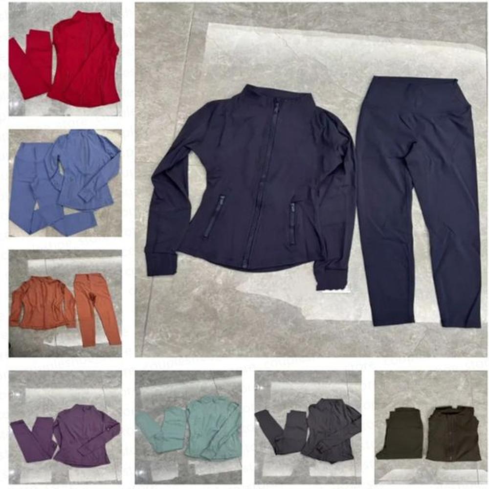 women yoga sets jackets and leggings high waist sports jackets
