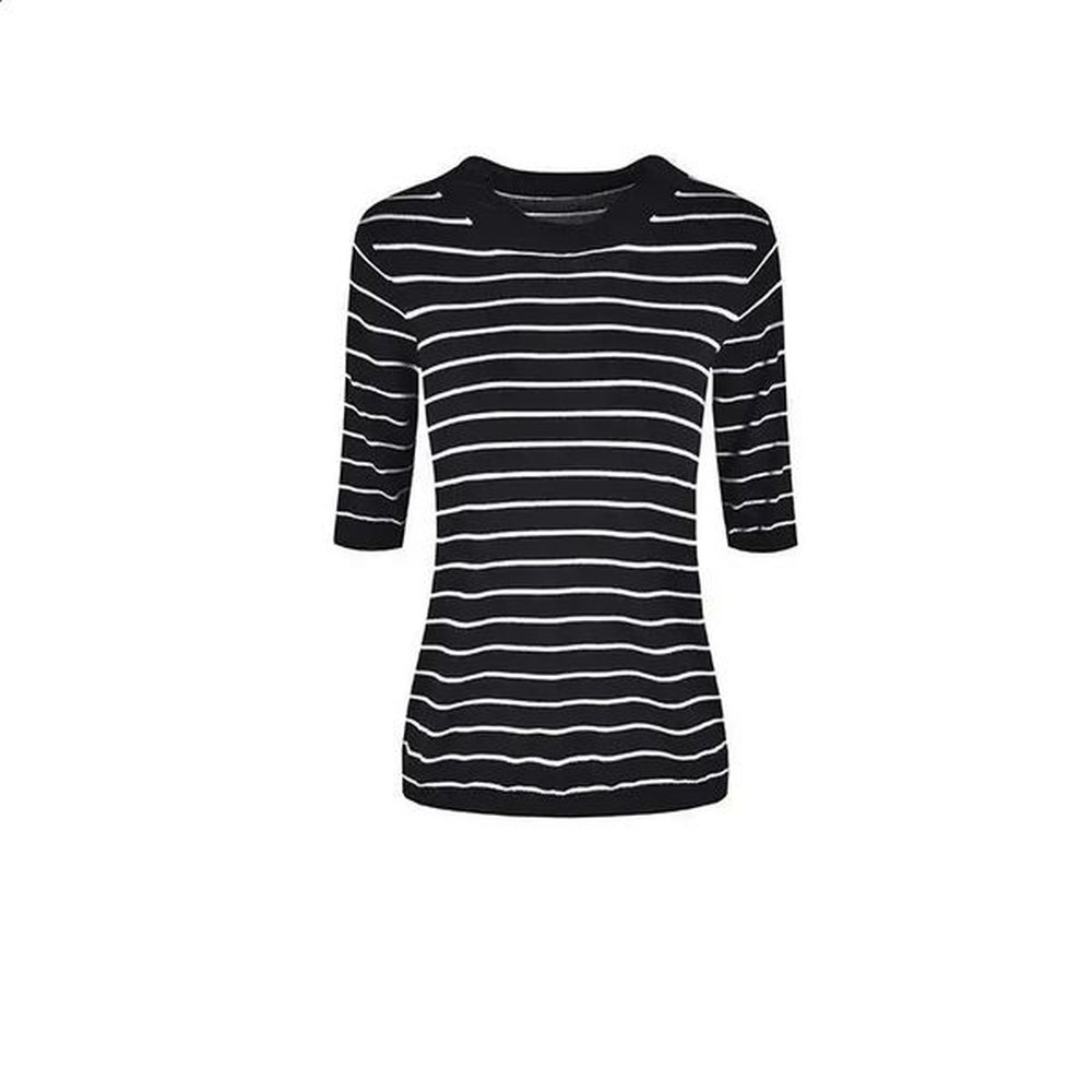 womens autumn silk cotton knitted tshirt round neck thin loose