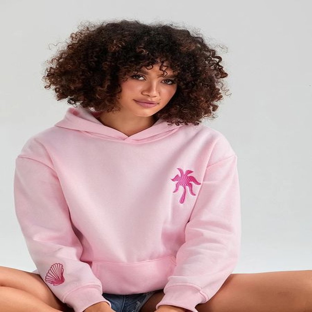 womens beach hoodies long sleeve flower embroidery oversized sweatshirts casual