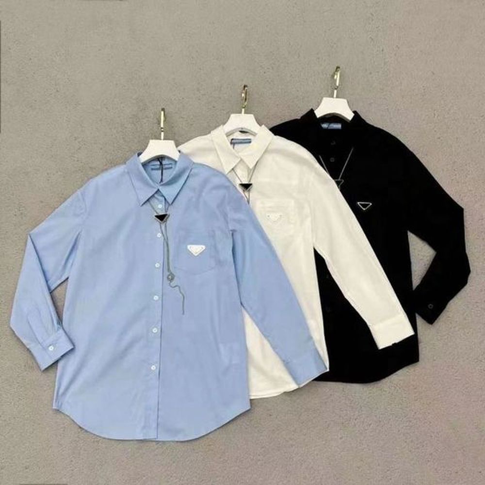 womens blouses fashion long sleeve lapel designer shirts casual versatile