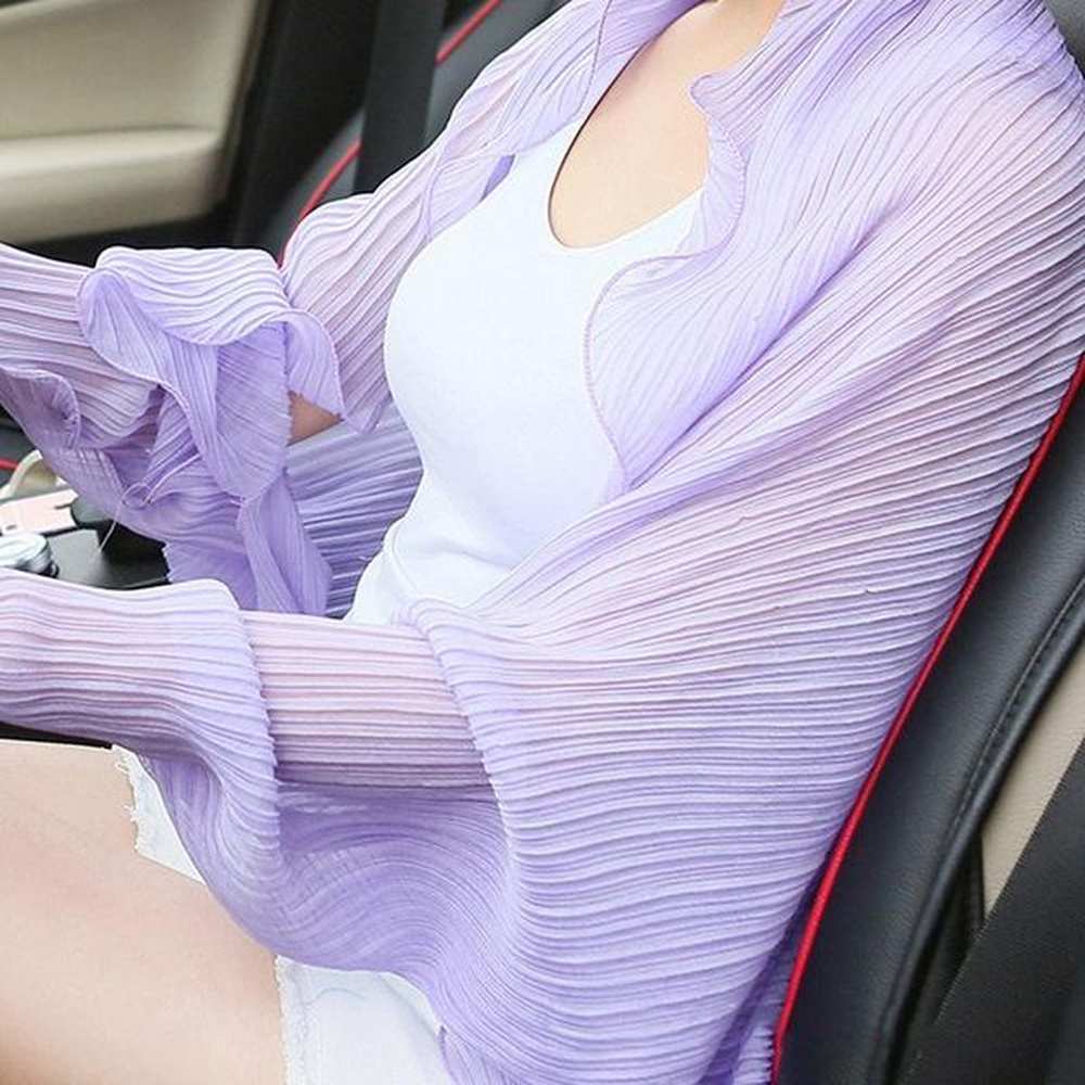 womens blouses shirts breathable summer chiffon scarf women long