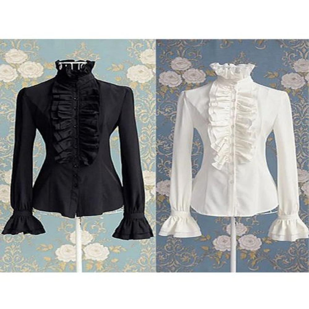 womens blouses shirts fashion victorian womens tops ruffles long sleeve