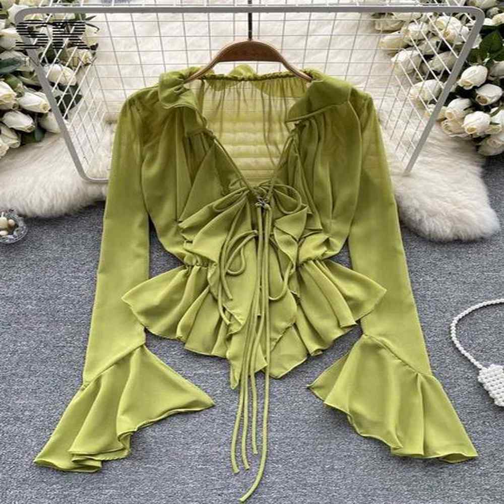 womens blouses shirts singreiny pleated solid chiffon shirt summer womens