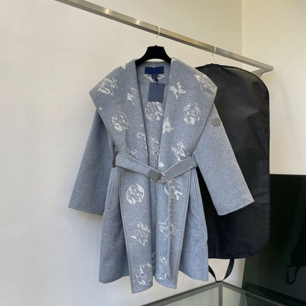 womens cape runway designer winter hooded cardigan jacket elegant ladies