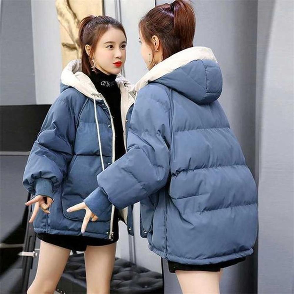 womens coats winter parkas jacket fashion hooded bread service jackets