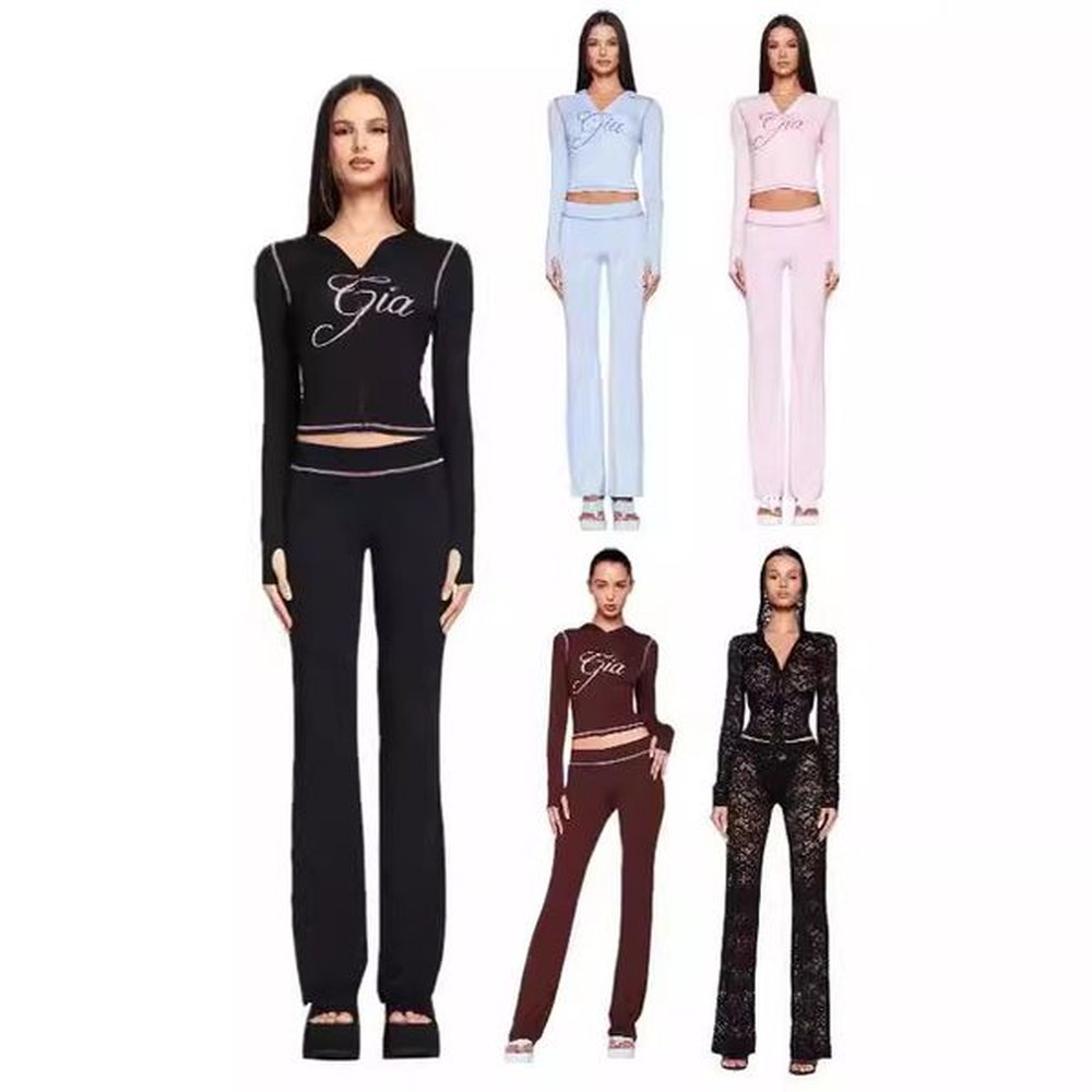 womens designer iamgia womens tracksuits thicken two piece set