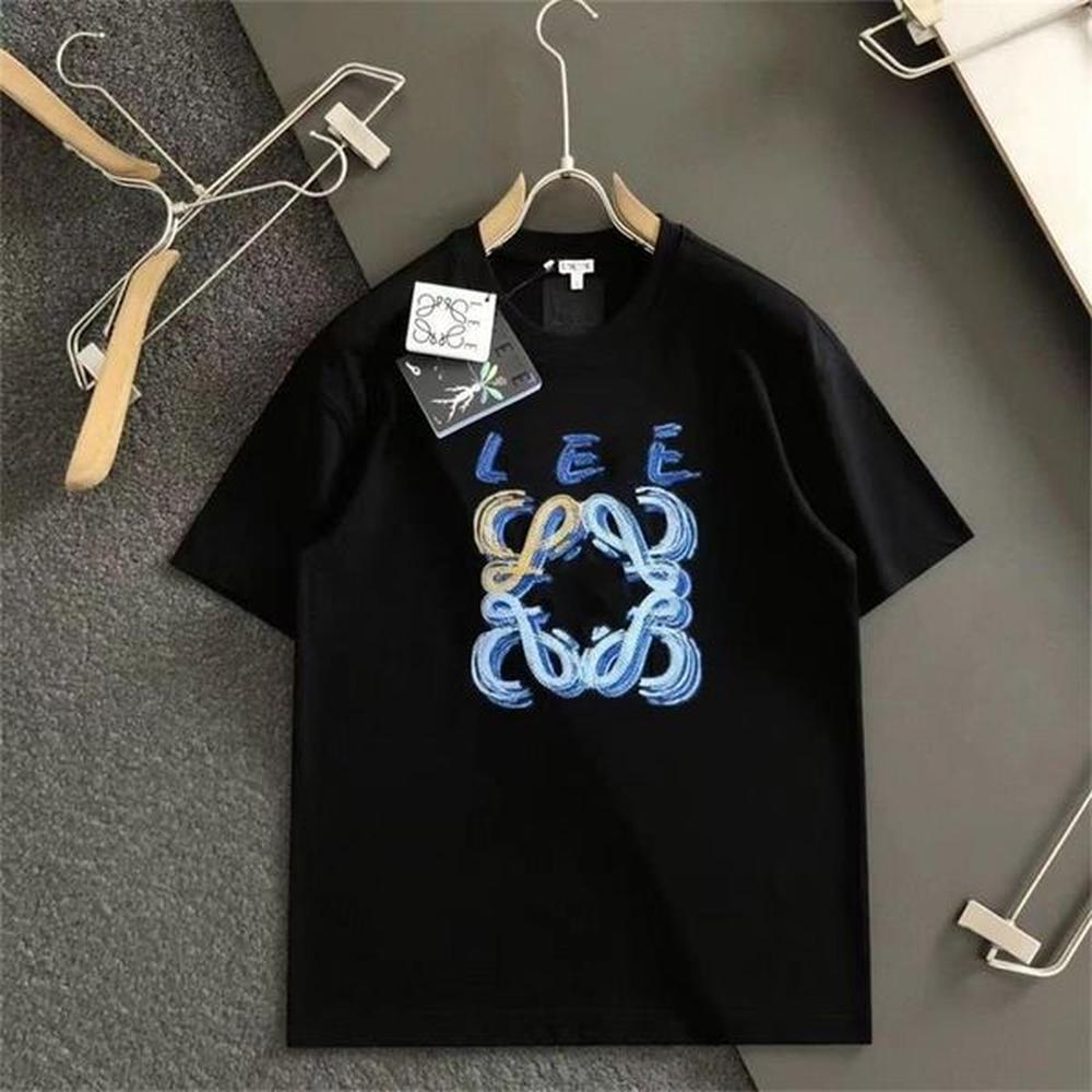 womens designer trendy tshirt with luo yijia letters for spring