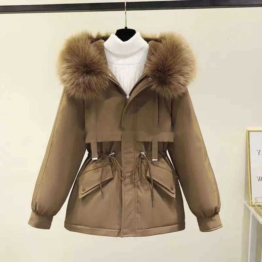womens down jacket puffer warm windbreaker coat short letter style