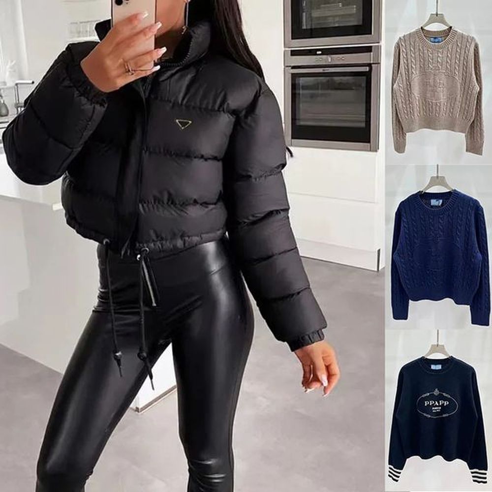 womens down jacket sweater coat designer woman winter jacket fashion