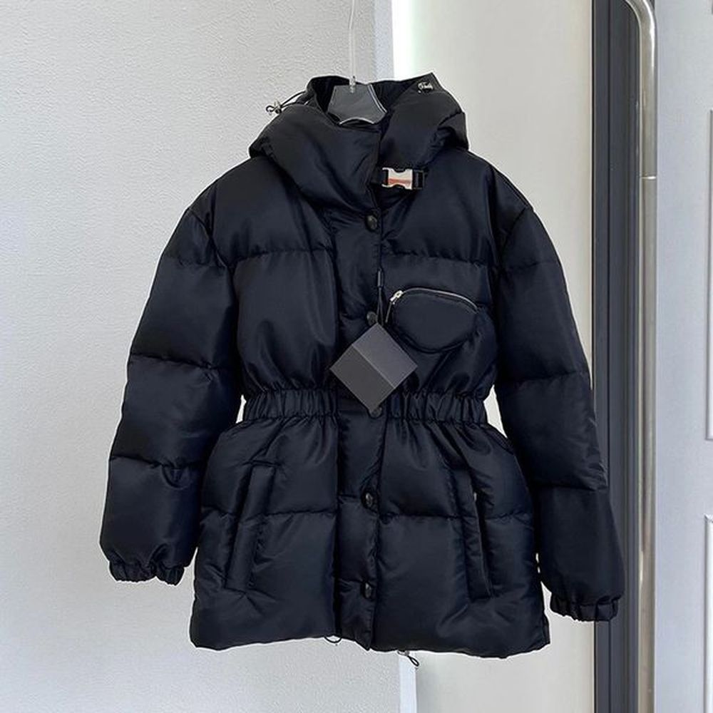 womens down parkas jacket medium length waist fashion ashaped hooded