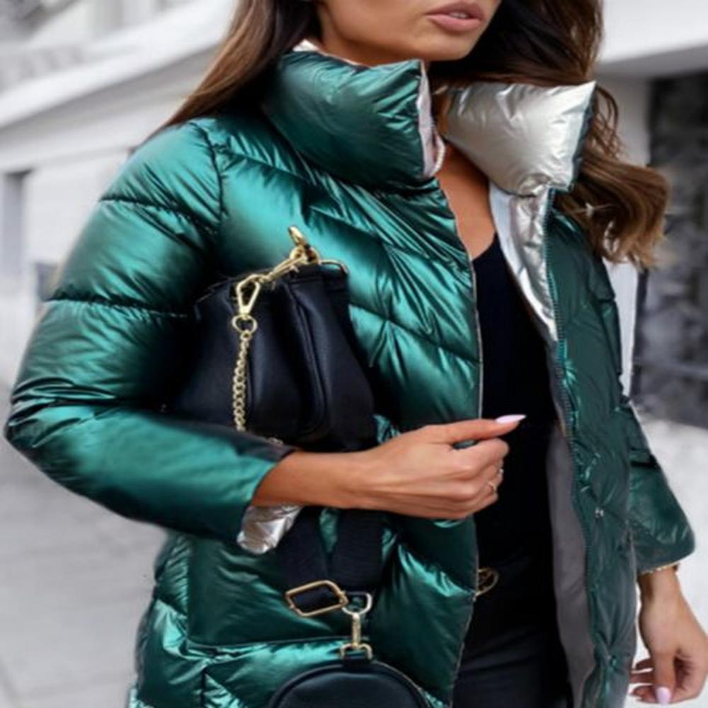 womens down parkas lightreflecting jacket women winter warm bread parka