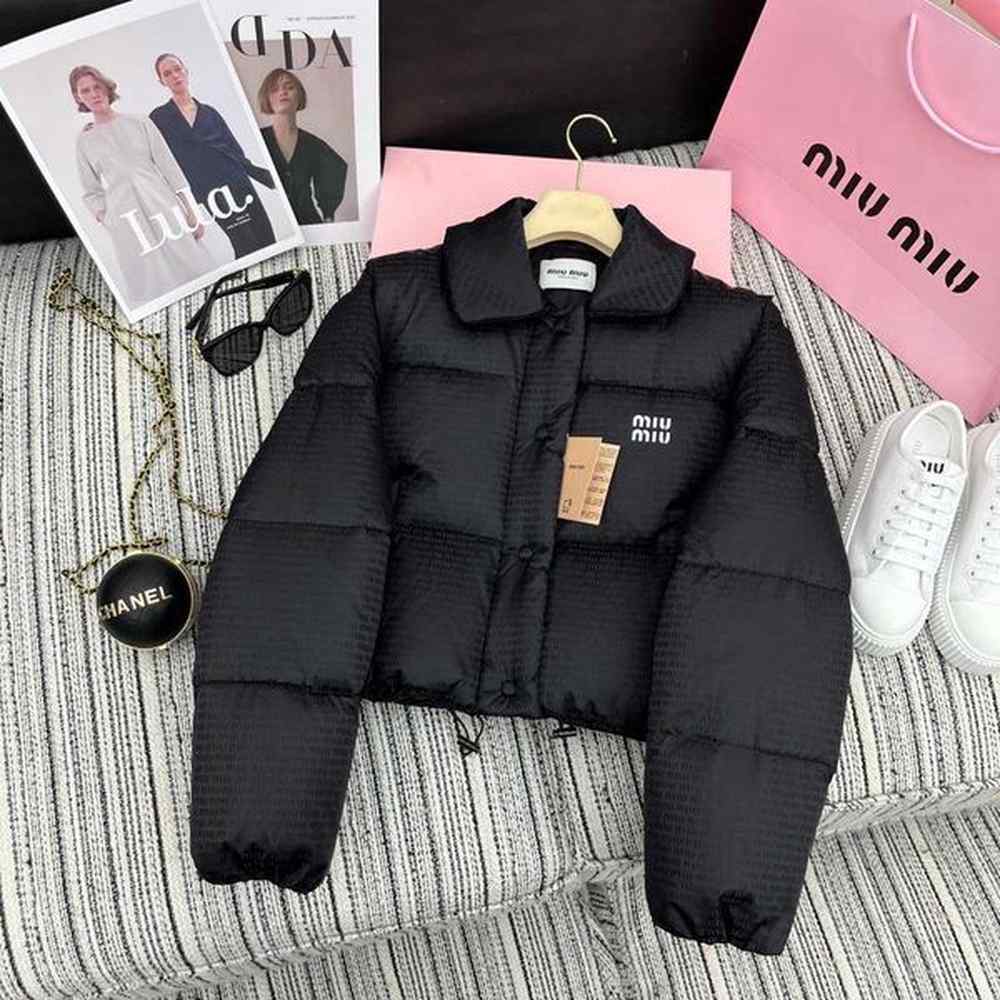 womens down parkas mm family autumnwinter new letter jacquard