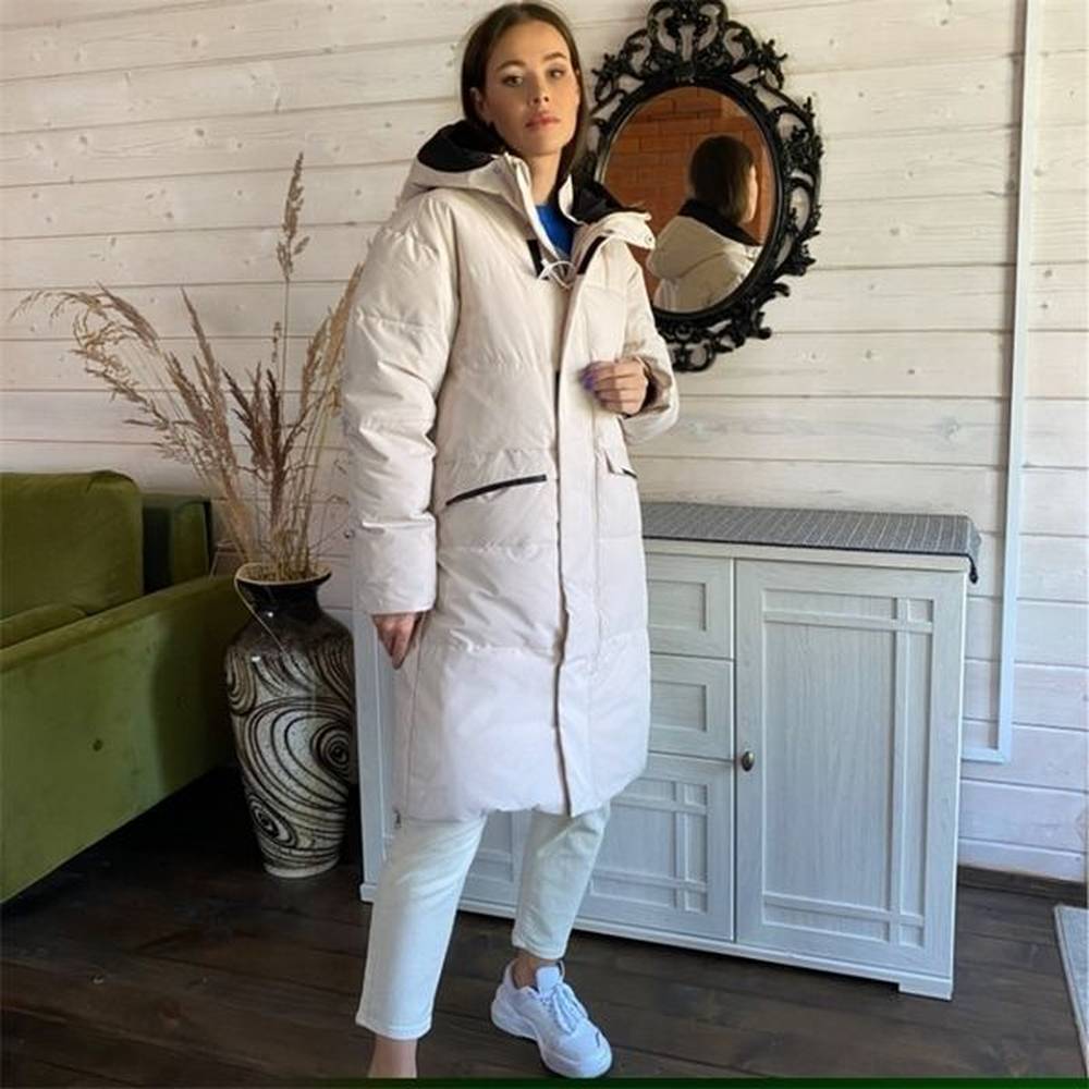 womens down parkas winter hooded midlength down padded jacket back