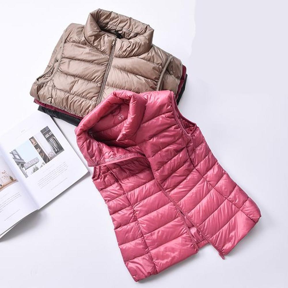 womens down parkas women white duck vest ultra light