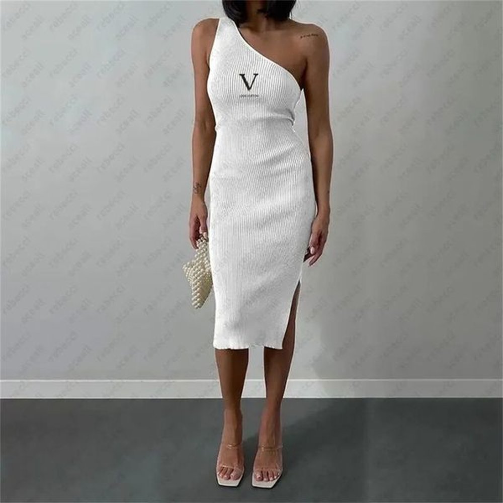 womens dresses slim cotton sweater tops dress knitted cotton sleeveless