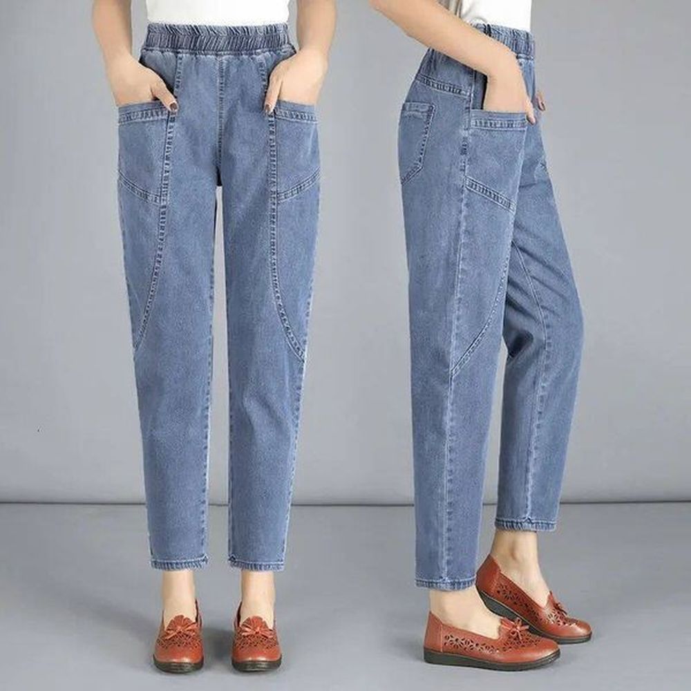 womens fashion jeans ninth spring and autumn harem radish