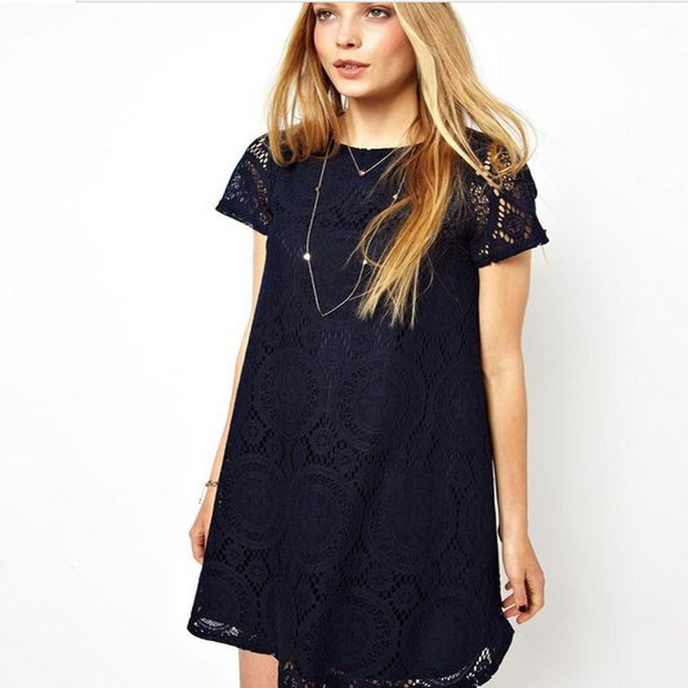 womens fashion style summer line short sleeved summer dress