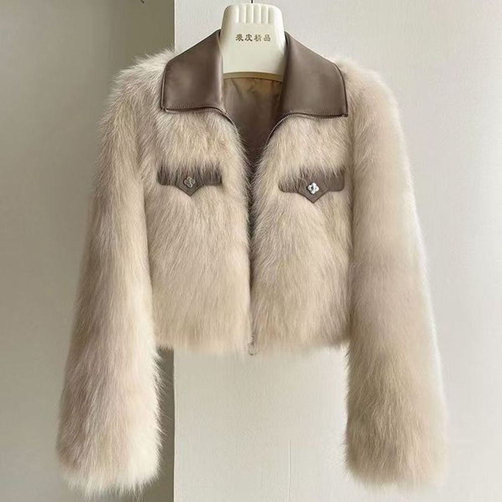 womens fur designer womens imitation fox fur girlfriend fur coat