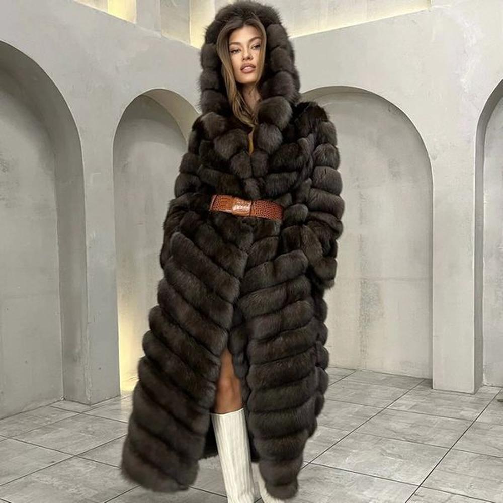 womens fur faux coat women real coats with hood warm