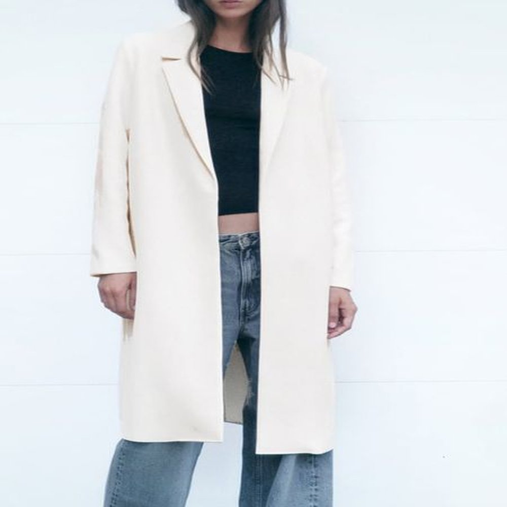womens fur faux french solid women woolen coat lapel long