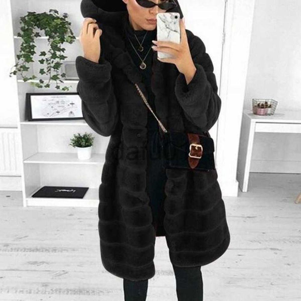 womens fur faux fur loose winter temperament korean style wild